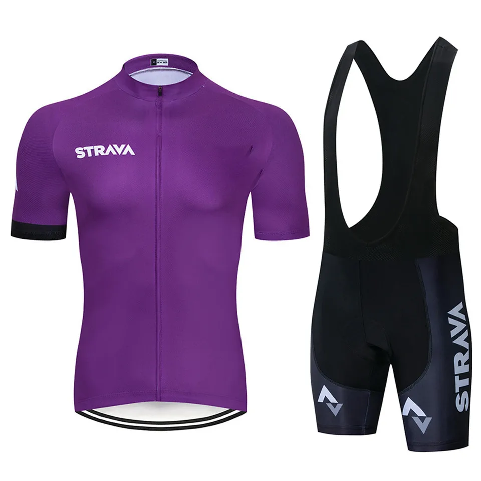 Cycling jersey STRAVA, набор Джерси для велоспорта, мужской набор для велоспорта, одежда для гонок, одежда для велоспорта, дышащая одежда для горного велосипеда, Ropa bicicleta - Цвет: Cycling jersey