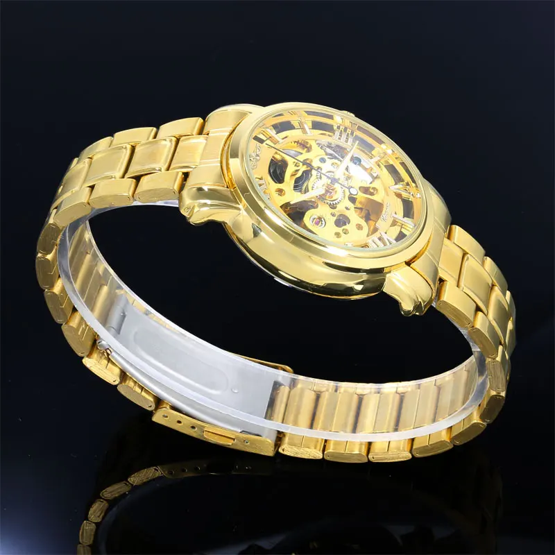 Мужские механические часы скелетоны Winner роскошные Брендовые спортивные