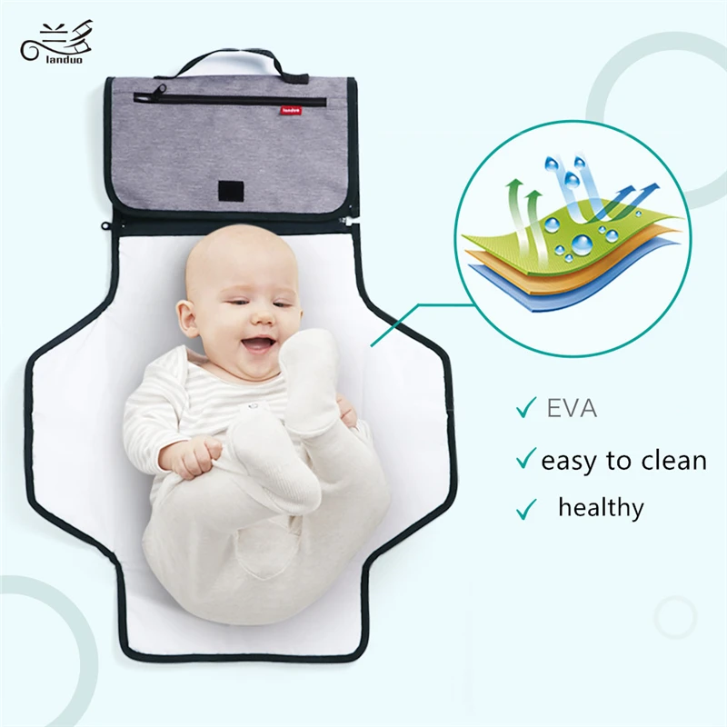 LAND Mommy сумки для подгузников для мам большой емкости дорожный рюкзак для подгузников с защитой от потери на молнии детские сумки для кормления Прямая поставка