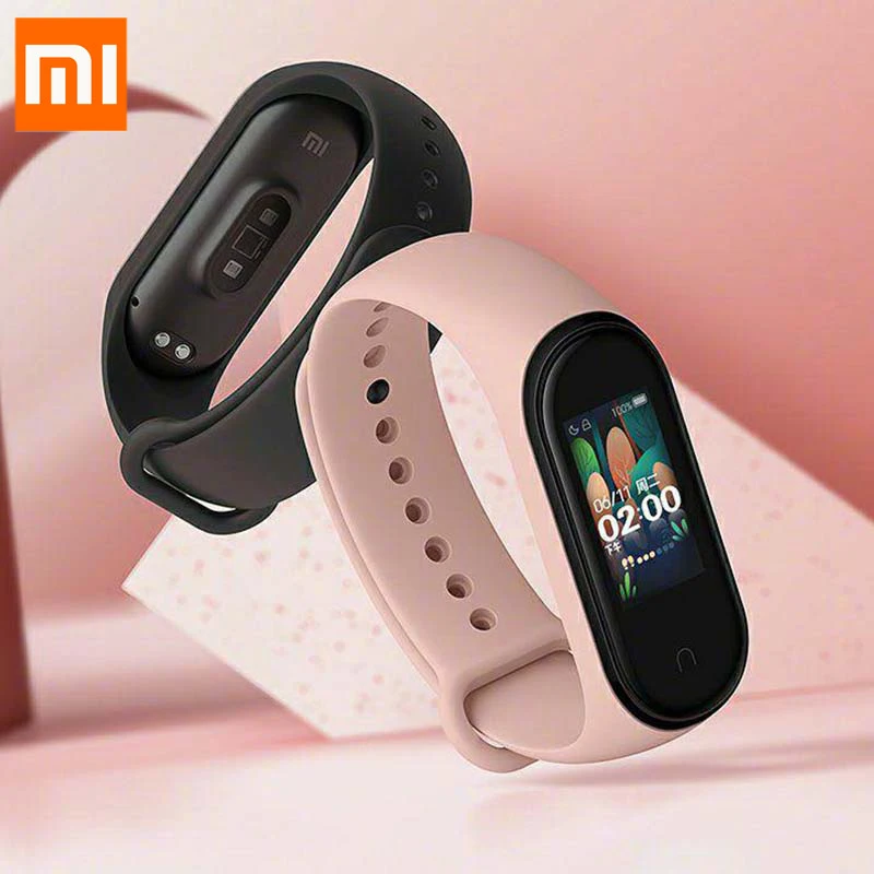 Оригинал новинка 2019 Xiaomi Mi Band 4 английская версия умный Браслет Miband цветной экран
