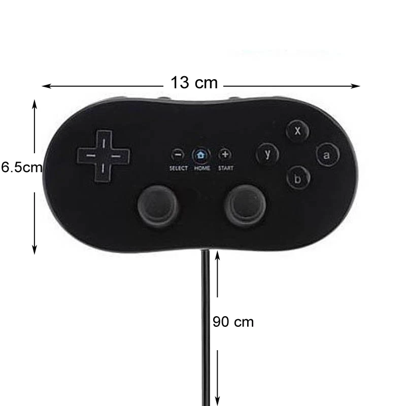 Мини классический контроллер Pro для Nintendo Wii аксессуары пульта дистанционного