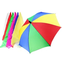 1 set 40cm magic scarves change the umbrella 1 pcs umbrella 6 pcs silks magic tricks street stage party magic accessory
