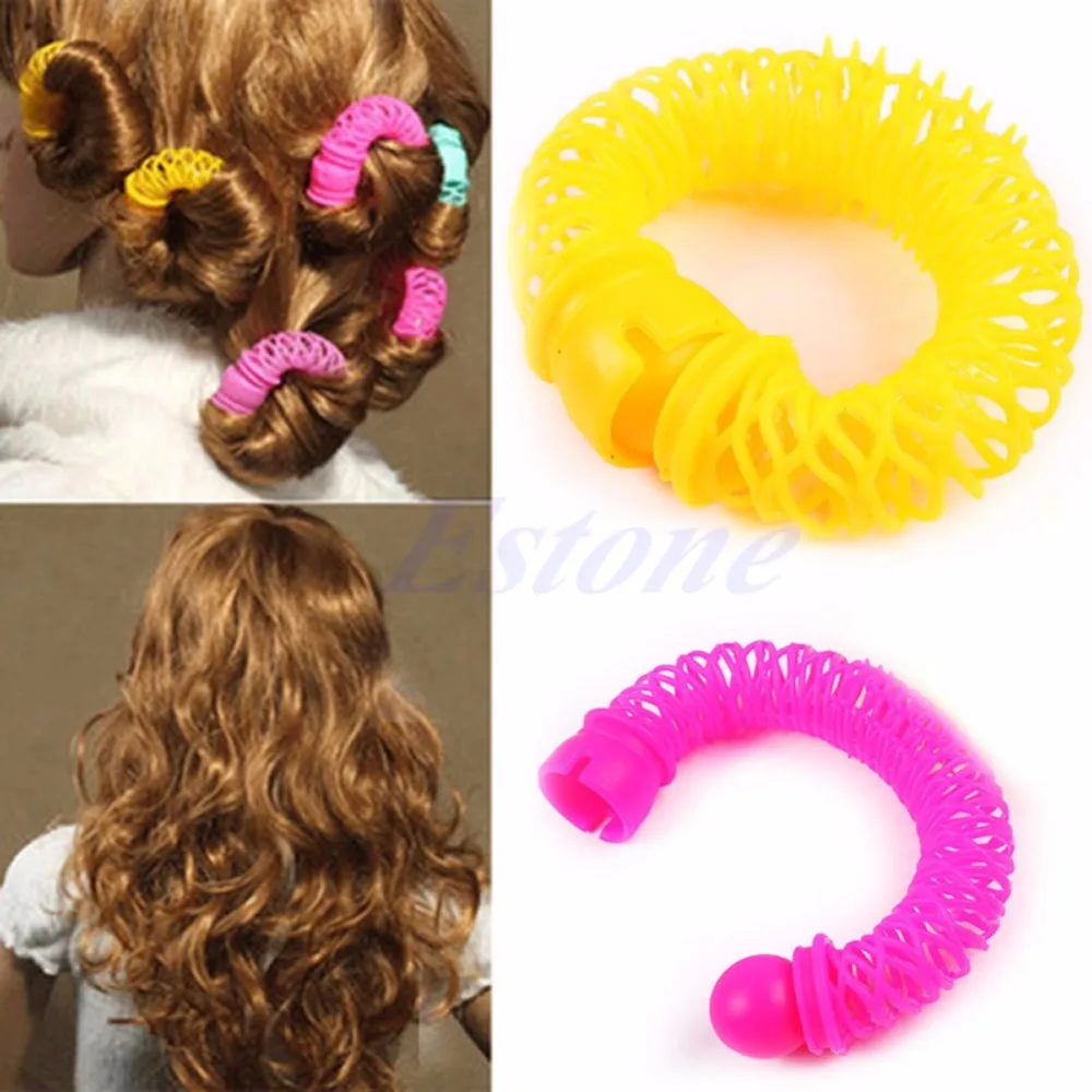 6 шт. 8 бигуди для завивки волос|hair styling roller|hair curler roller toolmagic hair spiral curlers |