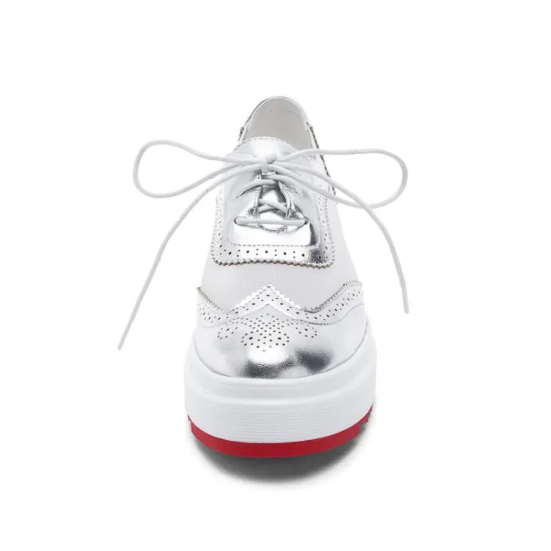 New Designer Shoes Woman Wedges Platform Sneakers Lace-Up Breathable Casual Height Increased Chunky Sneakers Lady Zapatos Mujer