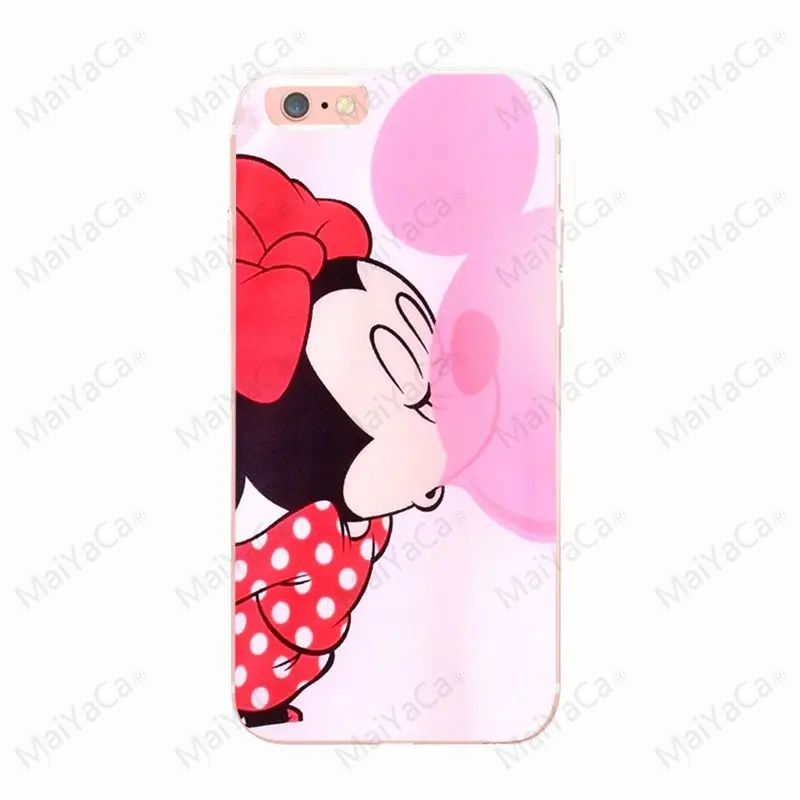 MaiYaCa Минни Маус для Apple iphone X XR XS для iphone 7, 7 plus TPU чехол для телефона iphone 8 8plus 6 6s plus 5 5S SE чехол для телефона