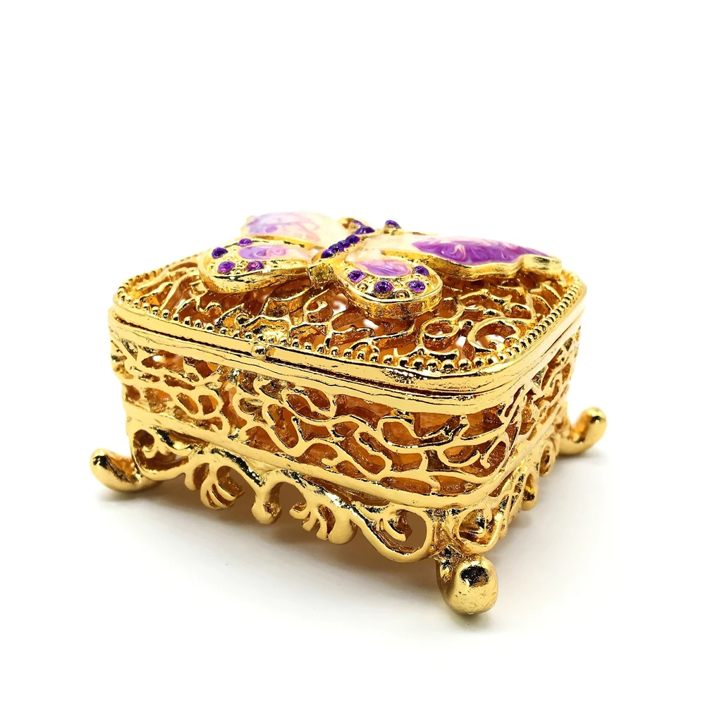 QIFU Butterfly Hollow Jewelry Trinket Box Home Decor Gift | Дом и сад