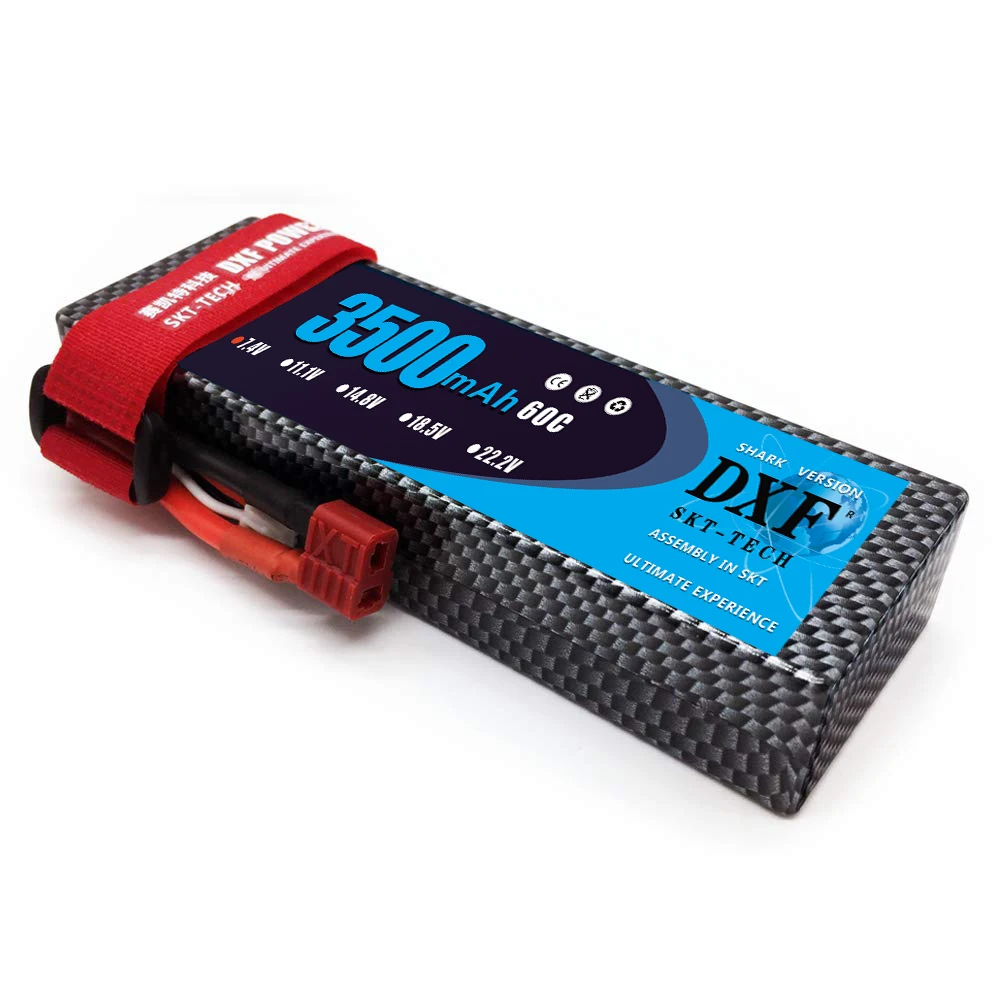DXF 3500 мАч Lipo 60C 2S 7 4 В литиевая батарея ПВХ чехол высокой мощности качественный lipo