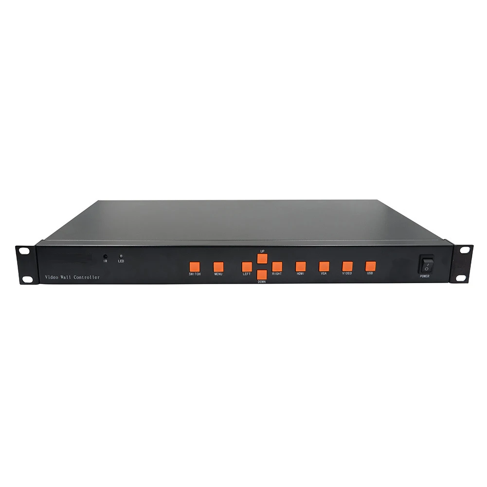 6 каналов видео стены Управление; 2x3 3x2 VGA, HDMI, DVI USB видео процессор с RS232 Управление для 6 ТВ Сращивание