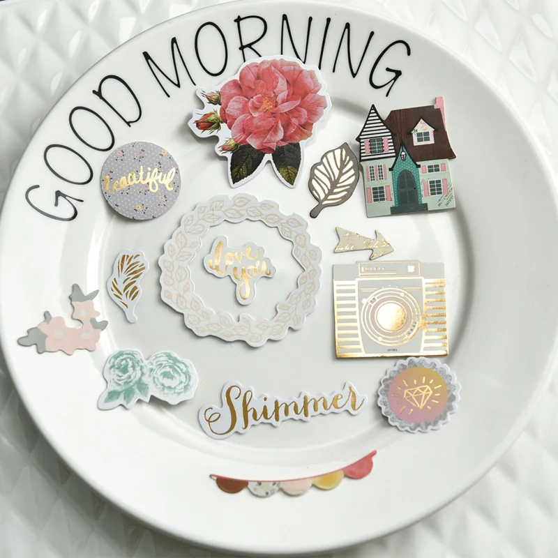75pcs unicorn Colorful Cardstock Die Cuts for Scrapbooking Happy Planner/Card Making/Journaling Project | Дом и сад