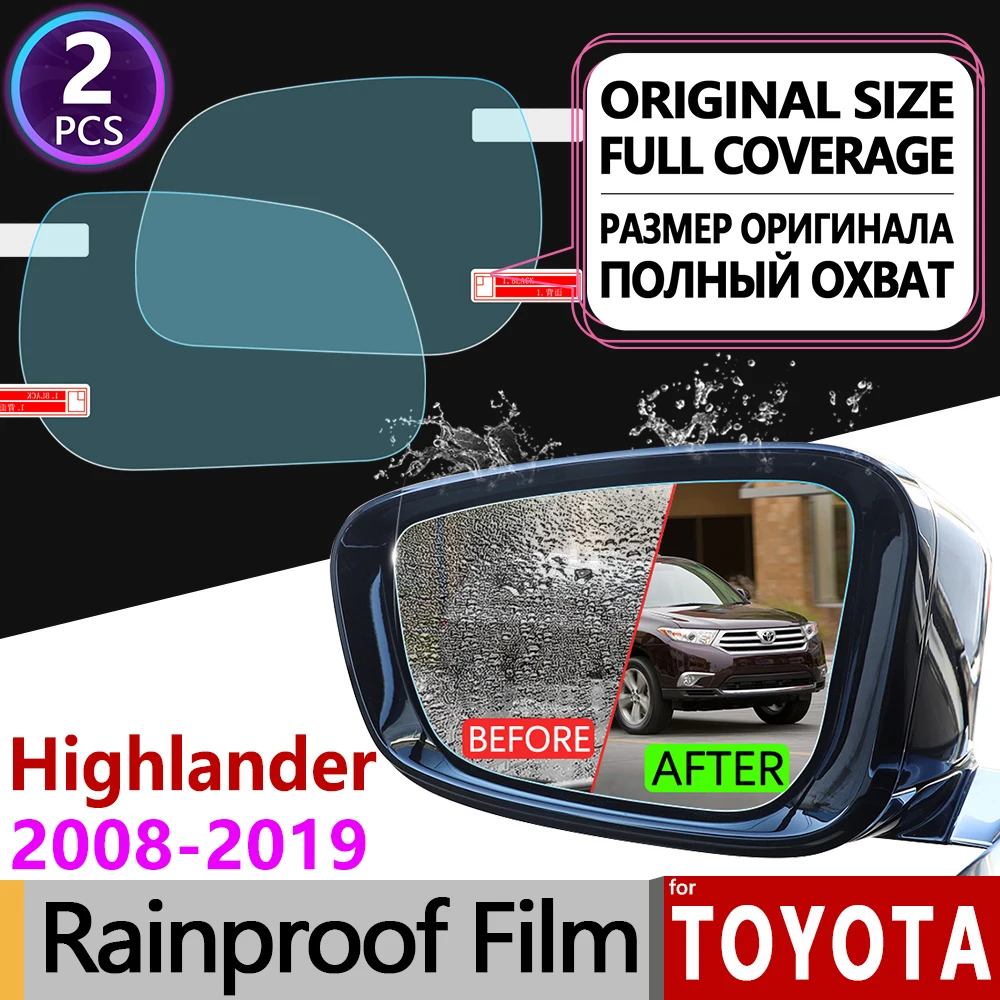 Для Toyota Highlander 2008 2019 XU40 XU50 Kluger полное покрытие противотуманная пленка для зеркала