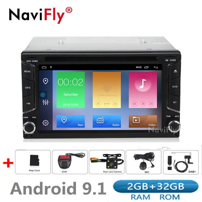 HD1024 * 600 2 + 32G Android 9 1 Автомобильный dvd Радио GPS навигация для nissan qashqai x trail almera