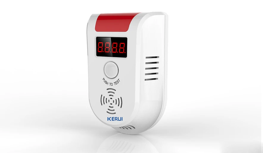 KERUI GD13 LPG газовый светодиодный детектор, Беспроводной интеллектуальный датчик, голосовое автоматическое обнаружение, датчик сбоя утечки, сигнализация