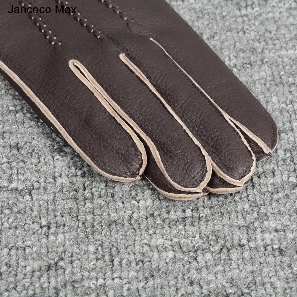 Jancoco Max модные перчатки из натуральной оленьей кожи, осенне-зимние уличные варежки, высокое качество, перчатки для вождения S7201