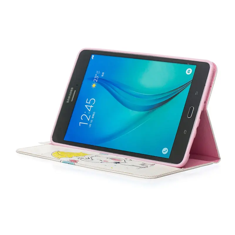Новый чехол книжка с рисунком Совы и медведя для Samsung Galaxy Tab A 8 0 T350 флип из