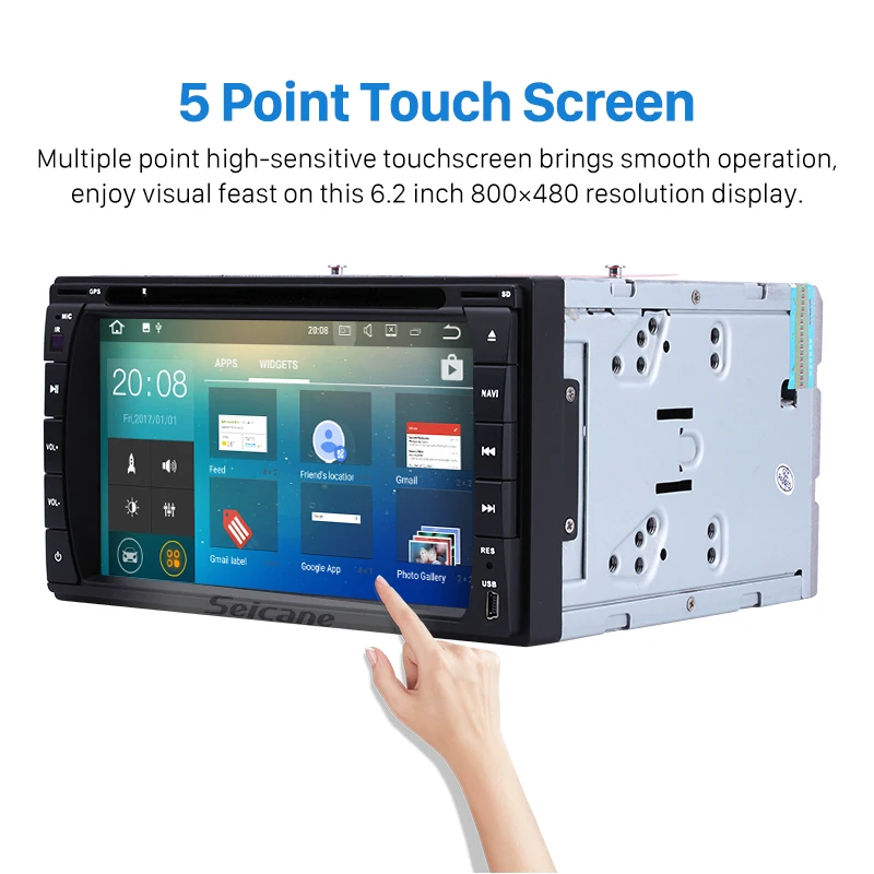 Seicane Android 7.1 6.2&quot 2Din Universal Car Radio For NISSAN TOYOTA Daihatsu TIIDA SUNNY RAV4 COROLLA YARI GPS Multimedia Player |