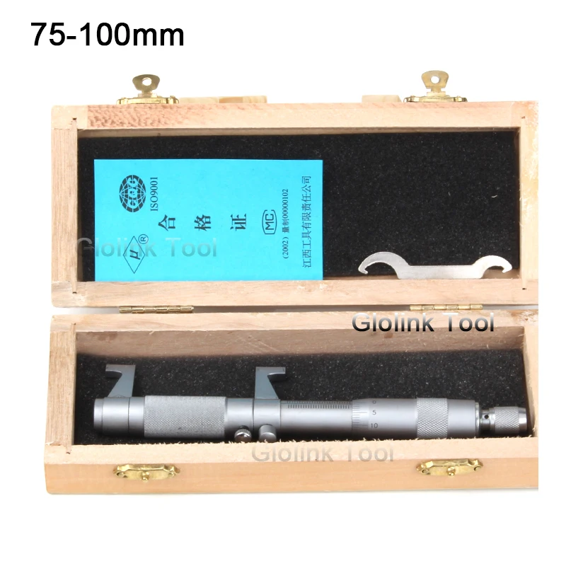 

4Pcs Inside Micrometer Set 5-30mm/25-50mm/50-75mm/75-100mm 0.01mm Metric Carbide Ratchet Screw Gauge Micrometers Measuring Tools