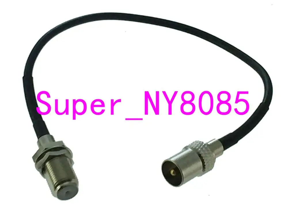 RG174 Cable IEC PAL DVB-T Male Plug to F TV Female Jack Straight 6inch~10FT | Обустройство дома