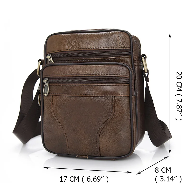 

Cow Leather Men Shoulder Bags Casual Business Leather Mens Messenger Bag Vintage Men's Crossbody Bag