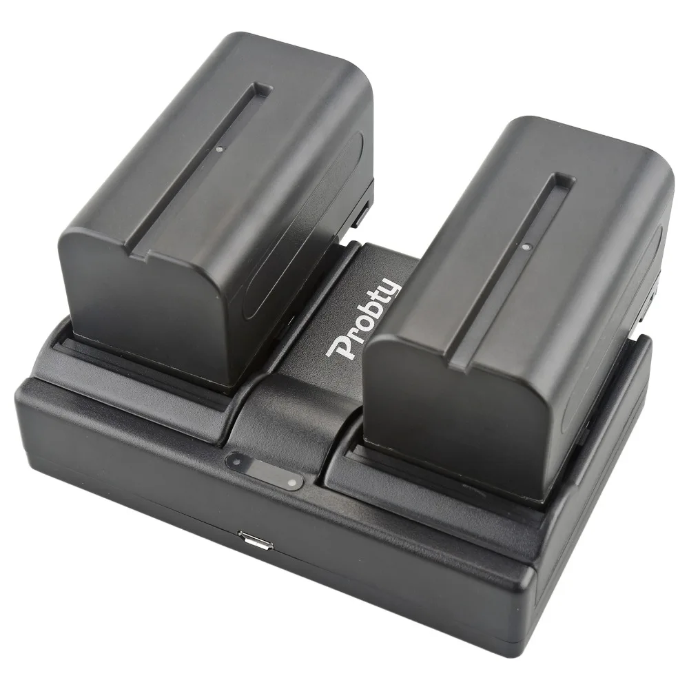 2 шт. NP-F770 NP F770 NP-F750 F750 батарея + двойное зарядное устройство для Sony CCD-RV100 RV200 SC5 SC6 TRV66