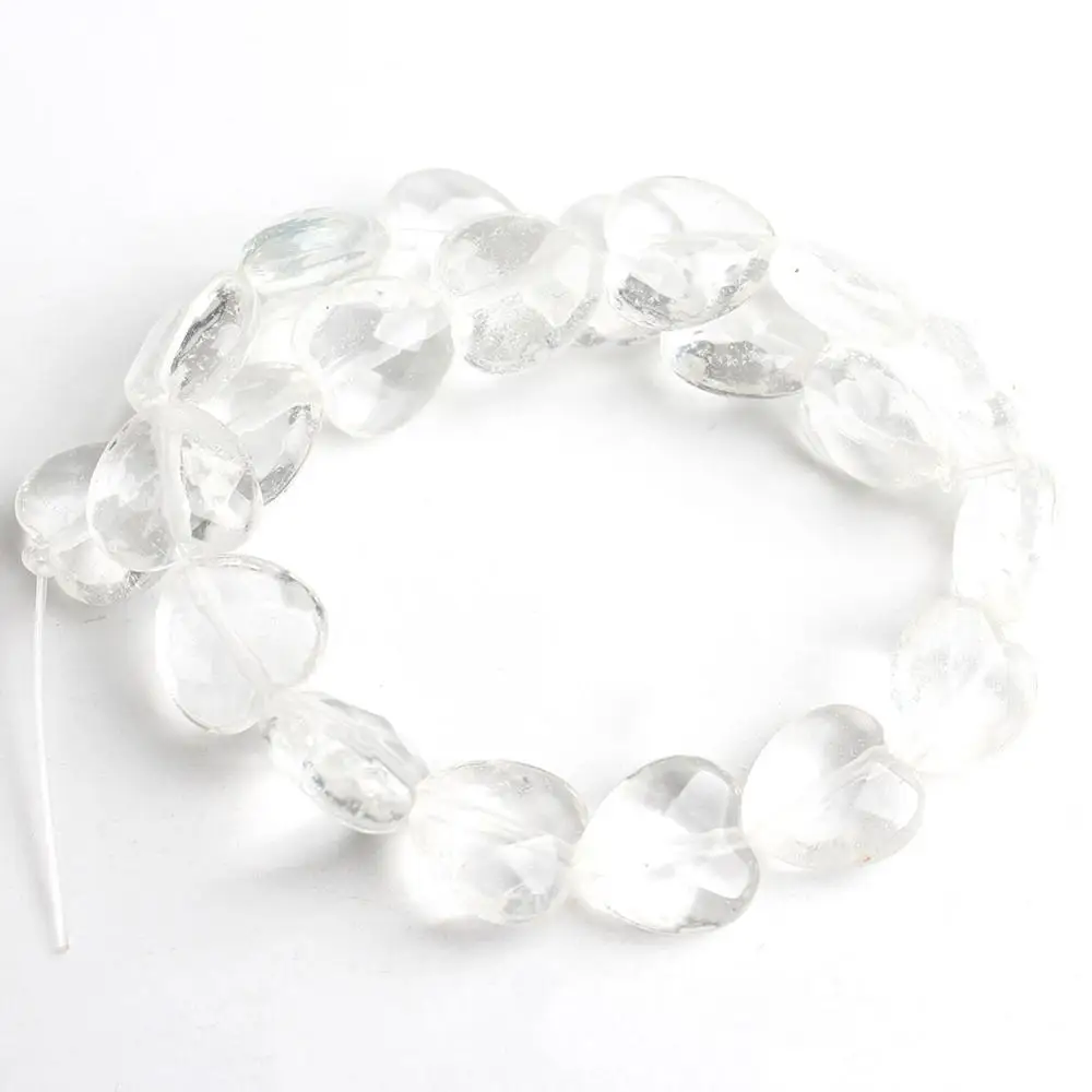 White Quartz 10 мм бусины в форме сердца натуральные Агаты Turquoises опал Вишня кварц свободные каменные бусины для самостоятельного изготовления ювелирных изделий браслет ожерелье - Цвет: White Quartz