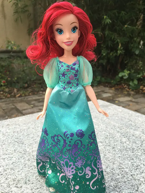 Ariel Disney Princess Royal Shimmer 1" куклы Аврора/Золушка/Мулан/Жасмин/Мерида/Тиана/Ариэль/Pocahontas/Белль/Эльза/Рапунцель - Цвет: Ariel
