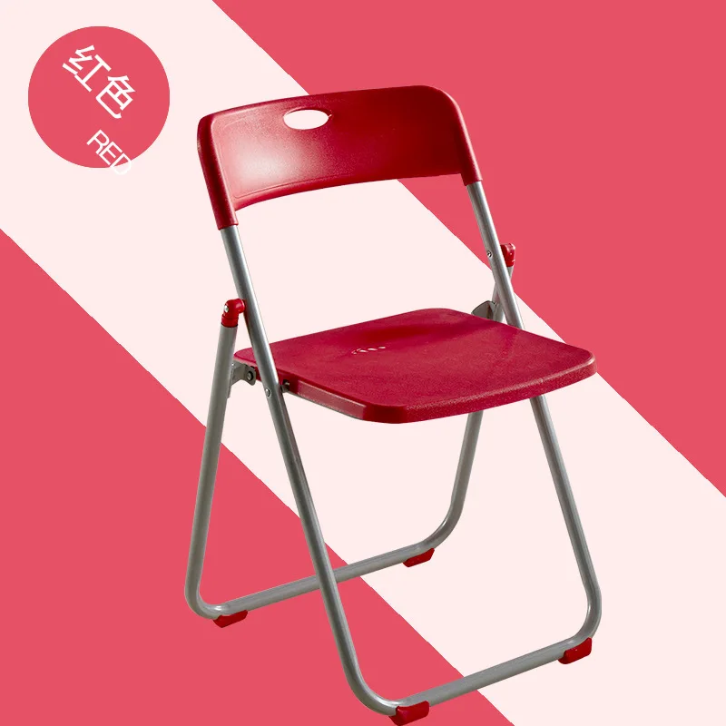 구매 플라스틱 휴대용 접는 의자 캐주얼 사무실 회의 의자 캠핑 OutdoorBackrest 의자 휴대용