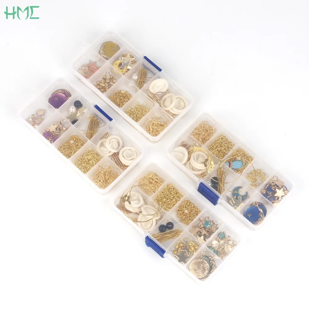 1 Набор коробок с кисточками эмалированные подвески серьги крючки застежки петли