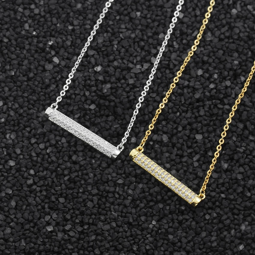 Простое полуцилиндрическое ожерелье очаровательное колье с кристаллами золотой