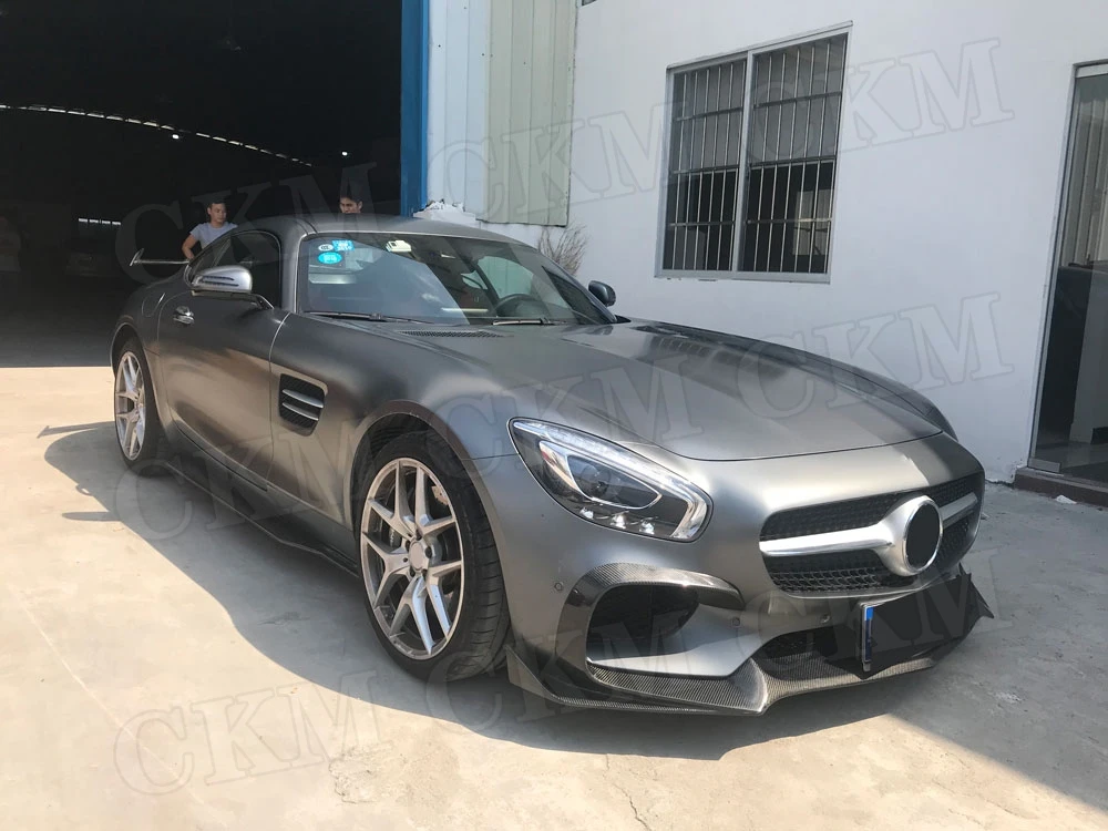 GT GTS карбоновые боковые юбки фартуки комплект для Mercedes Benz AMG GT AMG GTS AMG GTR Coupe 2 двери 2 шт./компл. FRP спойлер