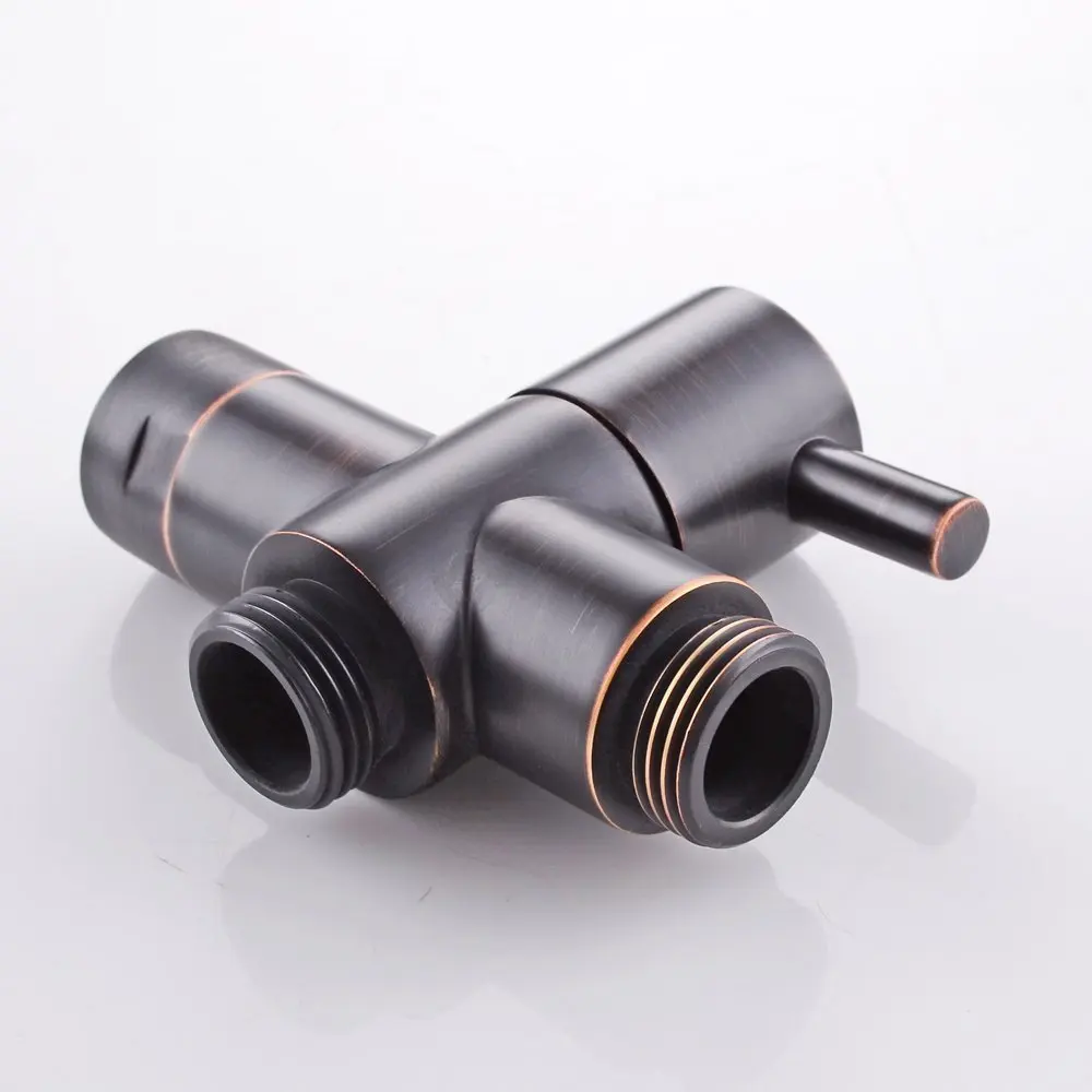 

Oil Rubbed Bronze Brass Shower Arm Diverter Valve Bathroom Universal Shower System Replacement Part for Bidet spray Shower head