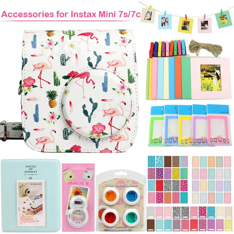 Качество Fujifilm Instax Mini 7s/7c Kit включая чехол для