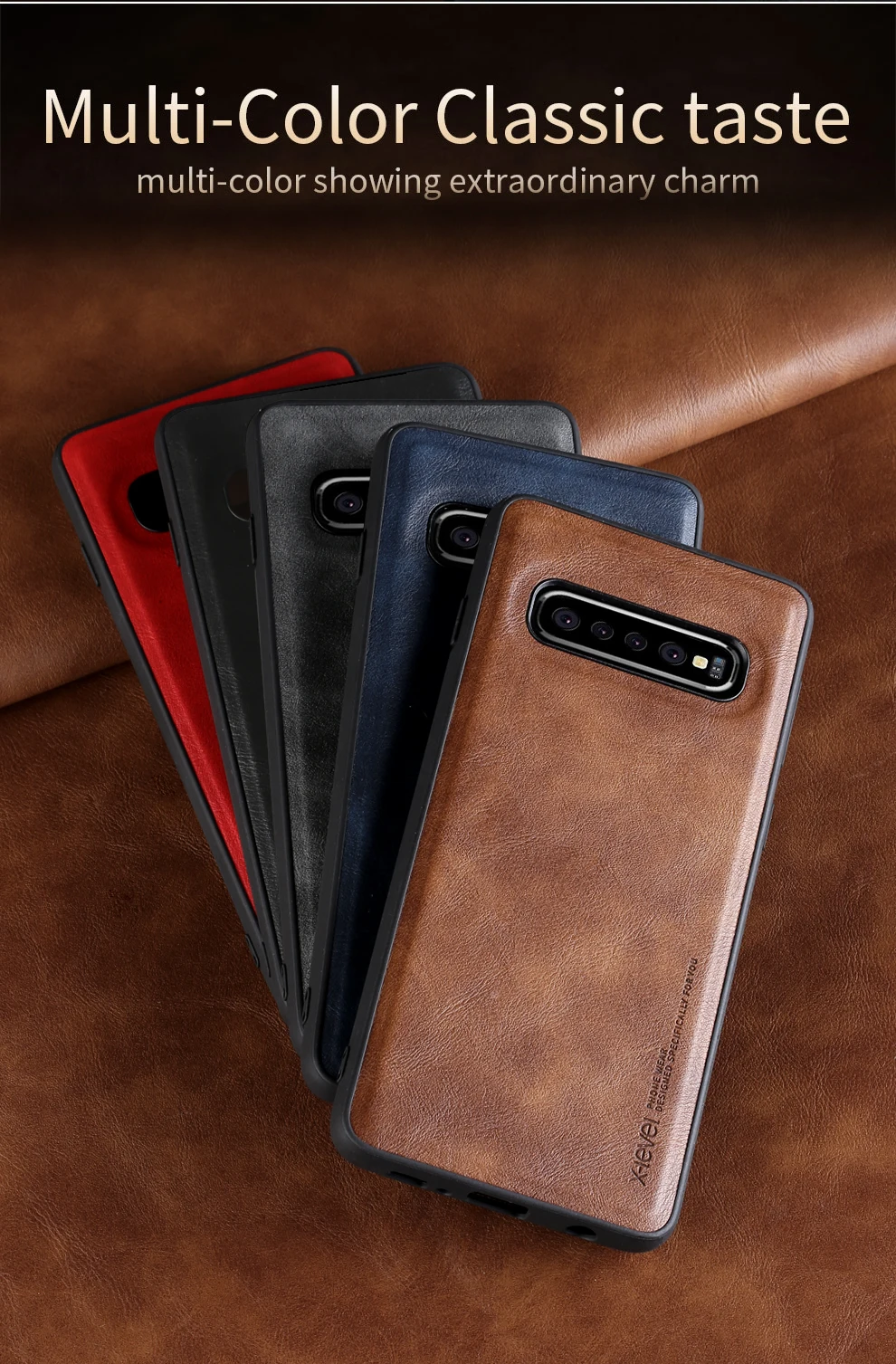 Для samsung Galaxy S10 Plus/S10e чехол X-Level Ретро кожа мягкий силиконовый край задняя крышка для Galaxy S9 plus note 10+ чехол Capa