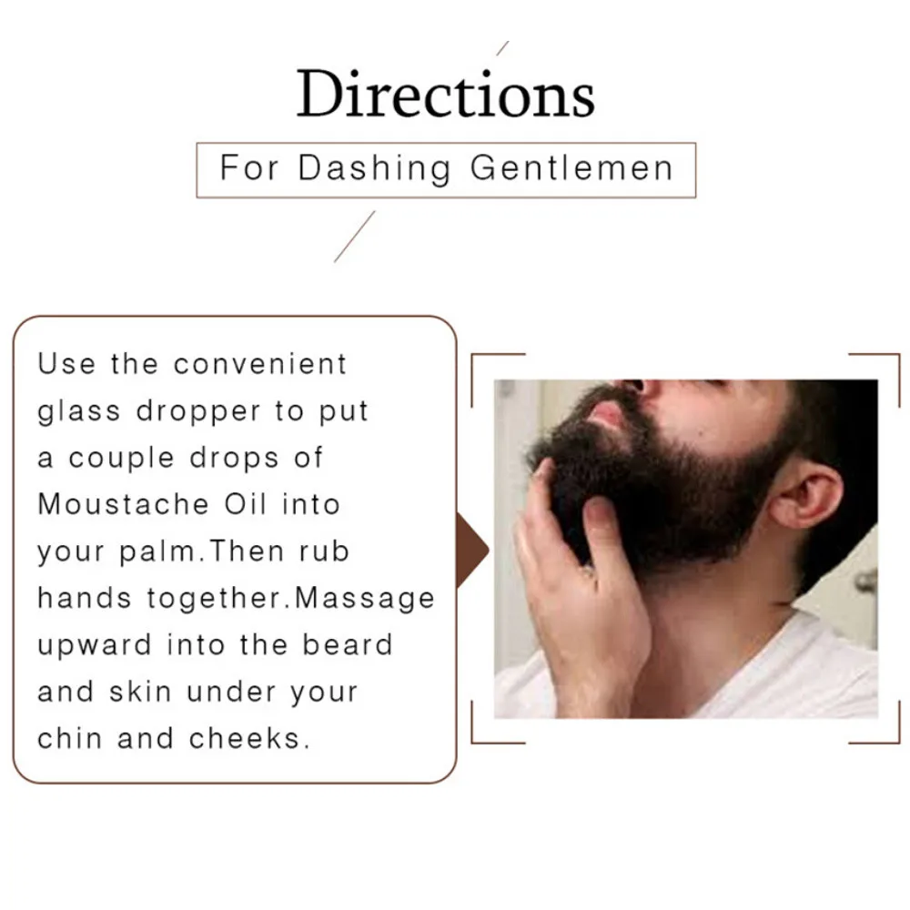 10 мл борода Эфирное масло для усов укладки волос увлажняющий сглаживание нежный