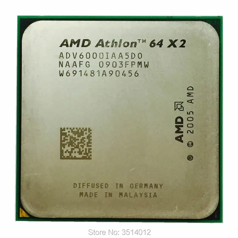 Двухъядерный процессор AMD Athlon X2 6000 + 3 1 ГГц adv6000ia5do Socket AM2|athlon x2|cpu processorathlon x2 |
