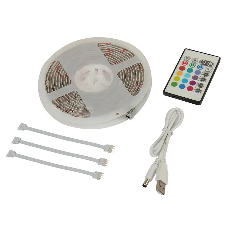 RGB LED TV Подсветка USB питание полоса света 5050 домашний кинотеатр освещение для 32