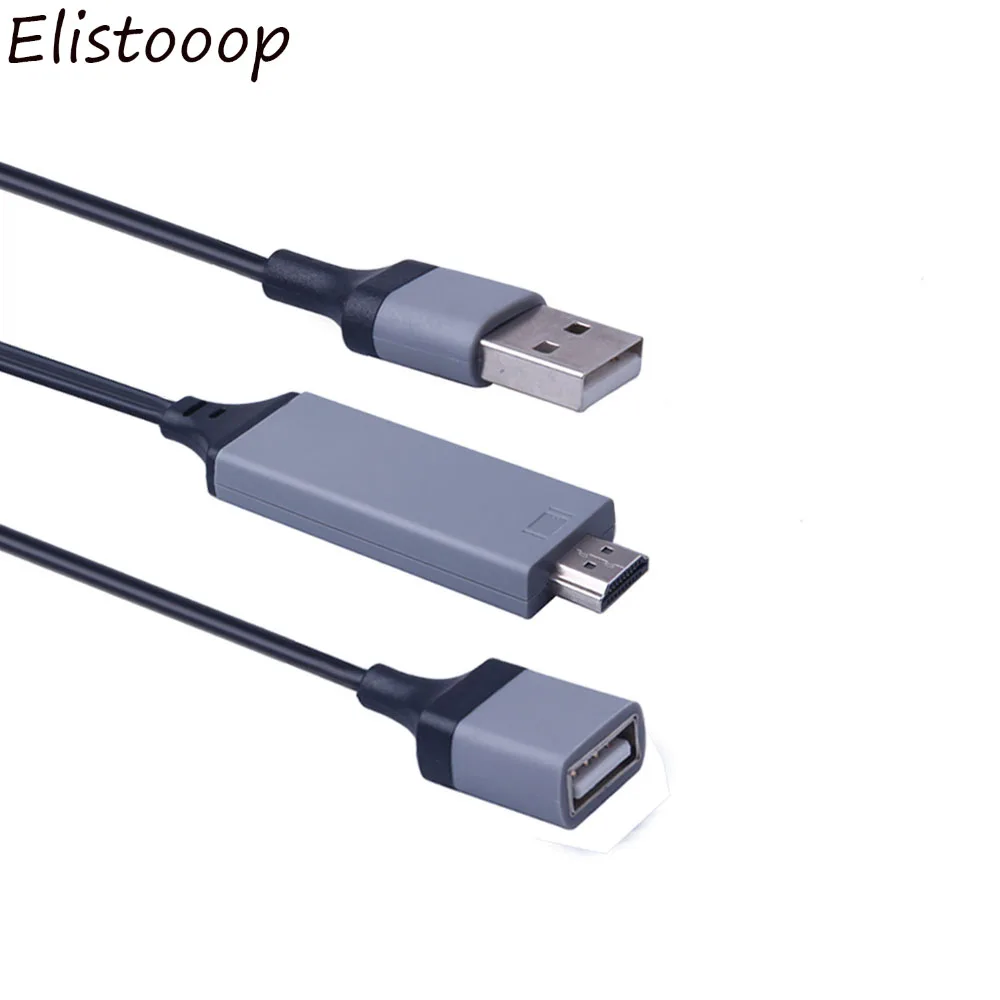 HDTV Цифровой AV адаптер HDMI совместимый кабель USB 2 0 1080P HD видео конвертер для iPhone