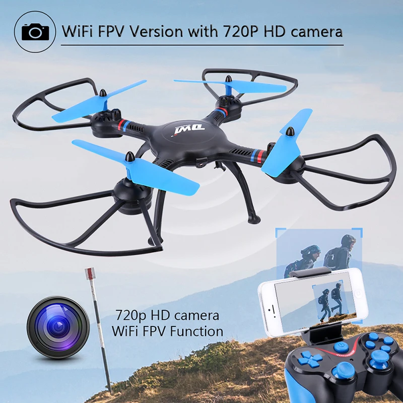 Радиоуправляемый квадрокоптер Дрон с камерой hd FPV Wi Fi дистанционным управлением