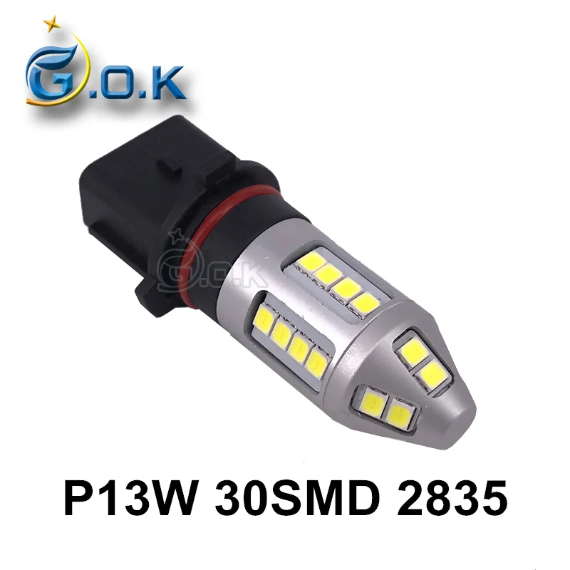 2 шт. P13W светодиодный светильник 30 Вт 30SMD 2835 белый противотуманный Автомобильная