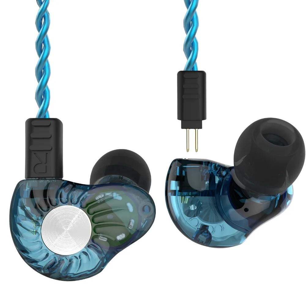 Гибридные наушники Revonext RX8 1DD + 1BA Hi Fi DJ Monito спортивные для бега затычки наушников QT5