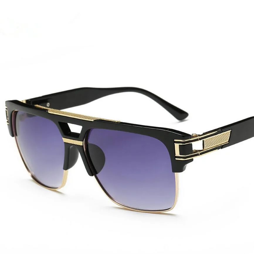 2017 мужские солнцезащитные очки фирменный дизайн большие квадратные