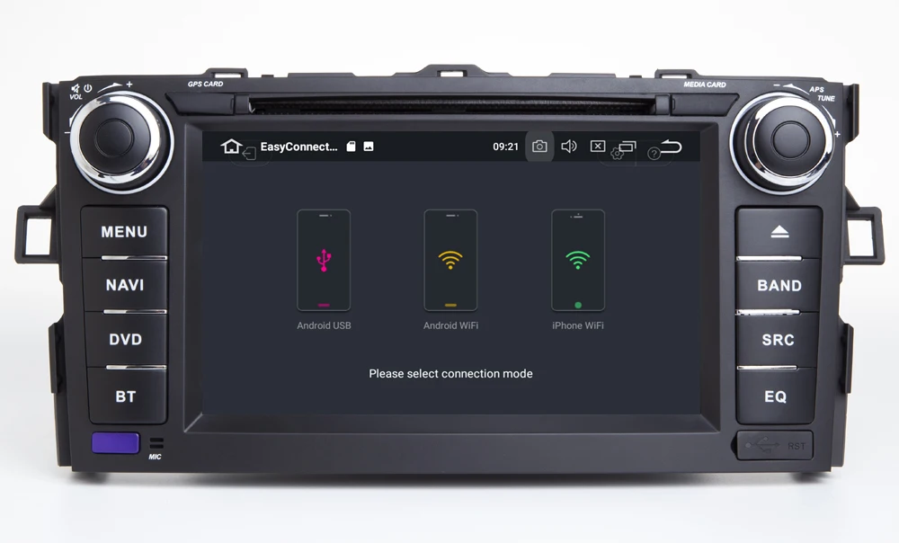 HIRIOT Android 10 автомобильный DVD GPS плеер для TOYOTA AURIS 07 11 Octa 8 Core 4 Гб + 64 ГБ DSP навигации BT WI