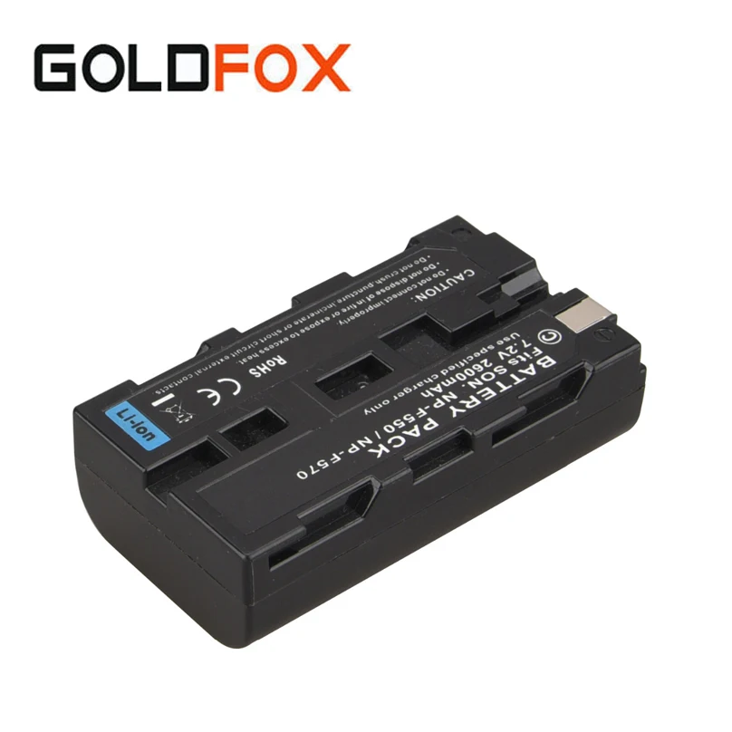 Запасная батарея для Sony NP F550 F570 7 2 В 2600 мА/ч с перезаряжаемой цифровой батареей