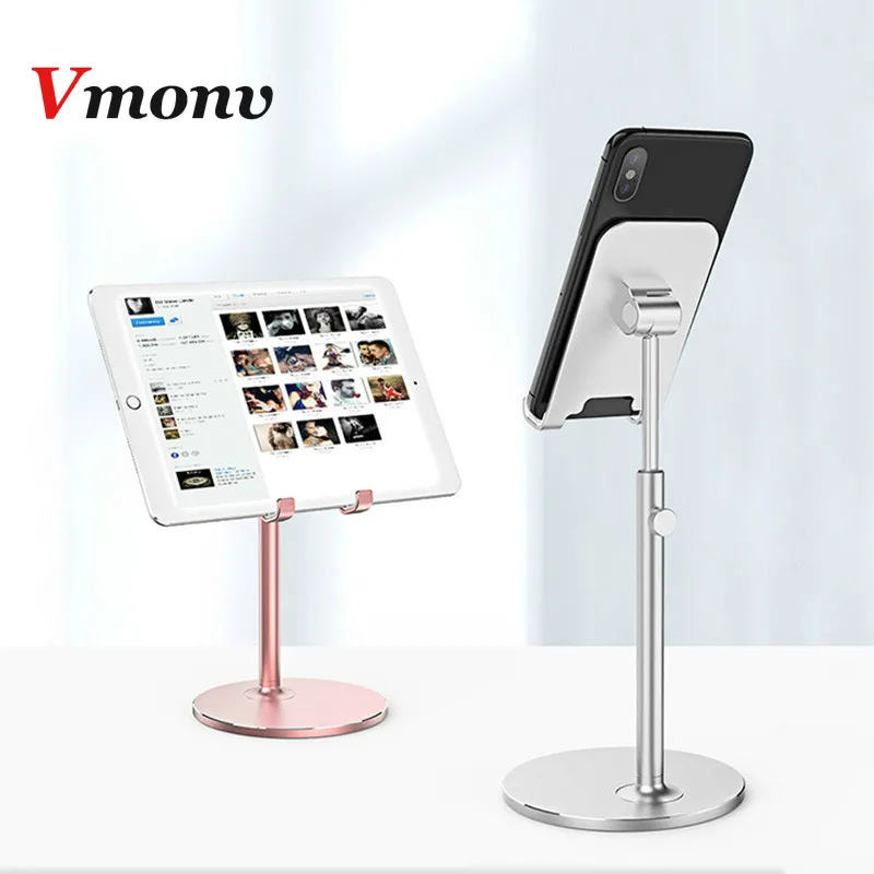 Vmonv алюминиевый держатель для планшета iPhone X iPad Air Samsung мобильный телефон