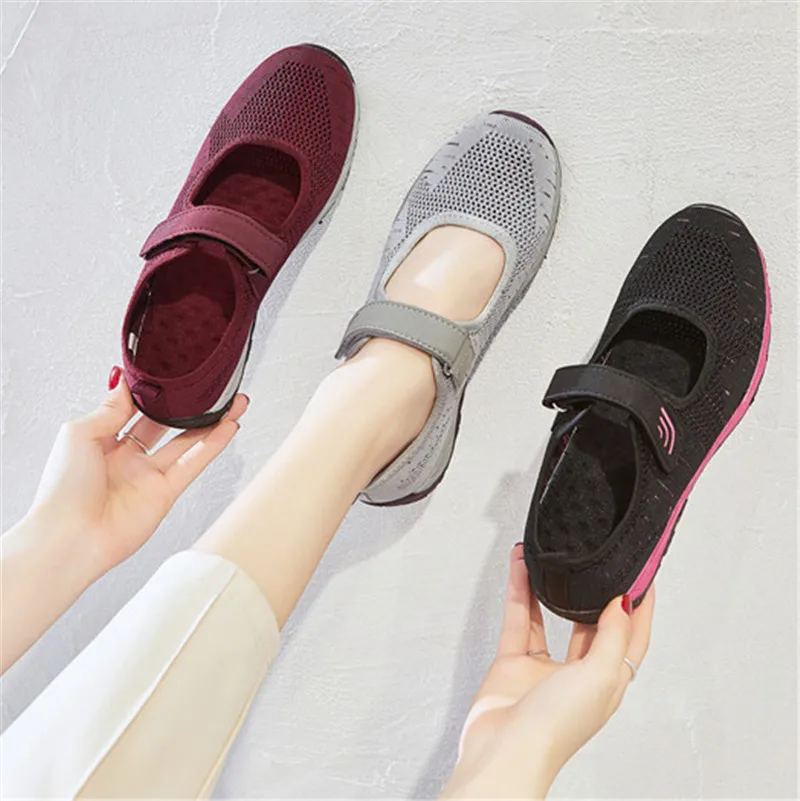 Новинка летняя повседневная обувь женские кроссовки из сетчатого материала