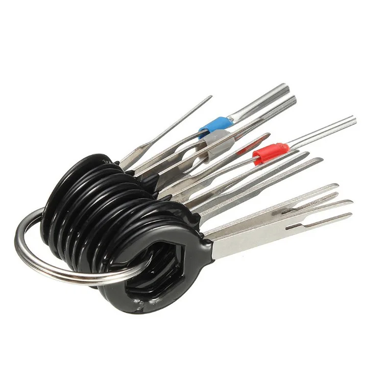11Pcs/Set Terminal Removal Tools Electrical Wiring Crimp Connector Set Key Pin Car Extractor Kit for Plug key Repair Tool |
