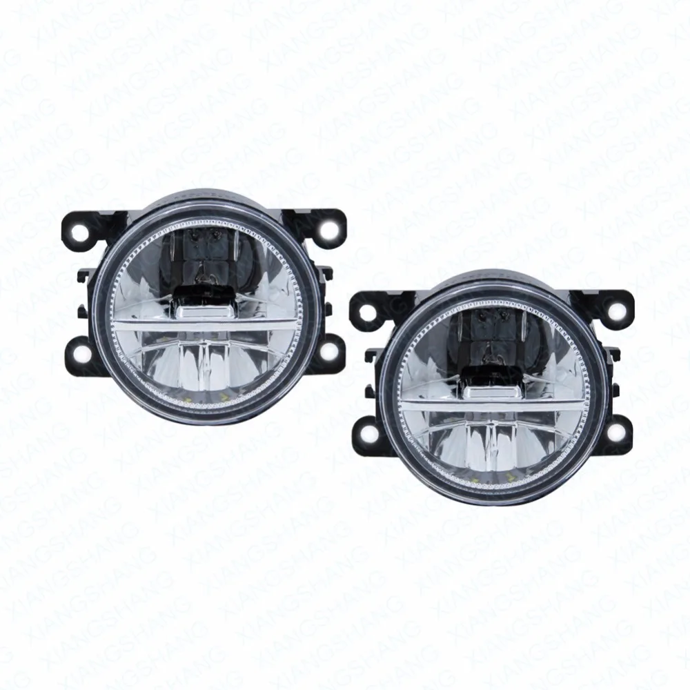 2pcs Car Styling Round Front Bumper LED Fog Lights DRL Daytime Running Driving fog lamps For Nissan NAVARA (D40) 2005-2006 | Автомобили и