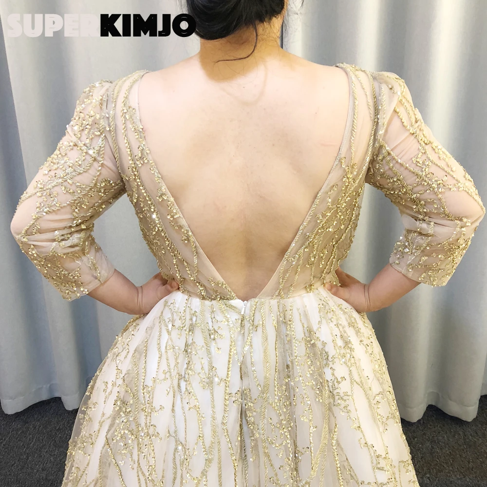 SuperKimJo Vestidos De Fiesta Роскошные Выпускные платья бальное платье с бисером элегантное