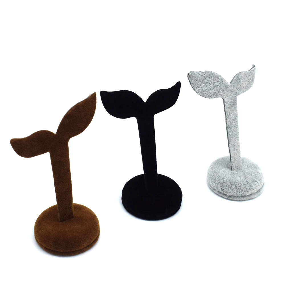 

3 Color Earring Organizer Display Stand Velvet Ear Stud Hanger Rack Holder