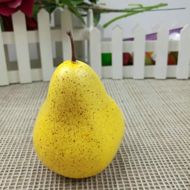 peach 2 1 шт. искусственный Декор фрукты праздничные принадлежности пена Поддельные фрукты овощи кухонные игрушки для детей ролевые игры игрушки домашний декор - Цвет: peach 2