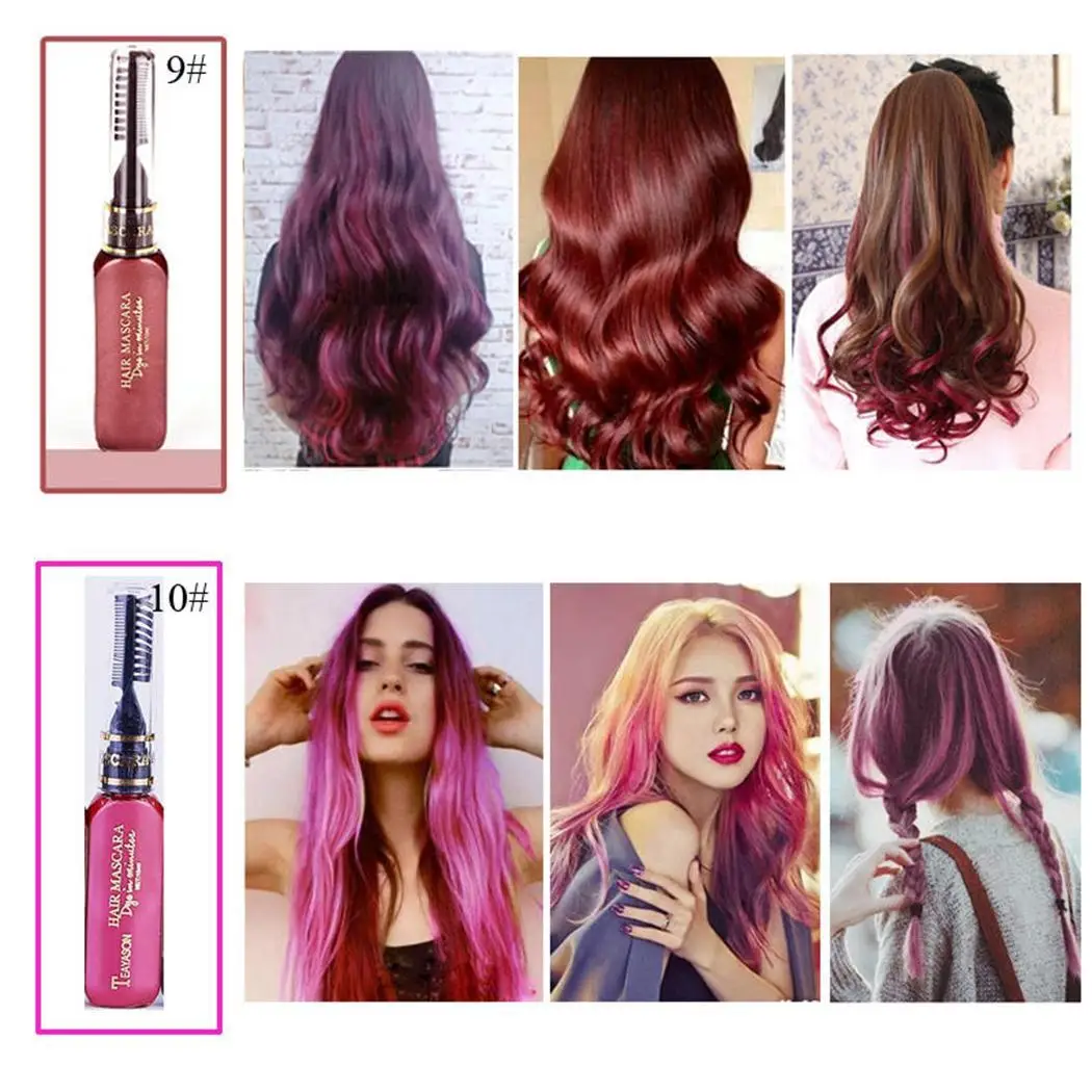 Новинка 13 цветов одноразовая краска для волос разноцветная Временная